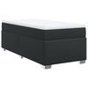 vidaXL Cama box spring con colch&oacute;n cuero sint&eacute;tico negro 80x200 cm