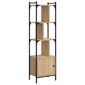 vidaXL Estanter&iacute;a con puerta madera roble Sonoma 44,5x30x154,5 cm
