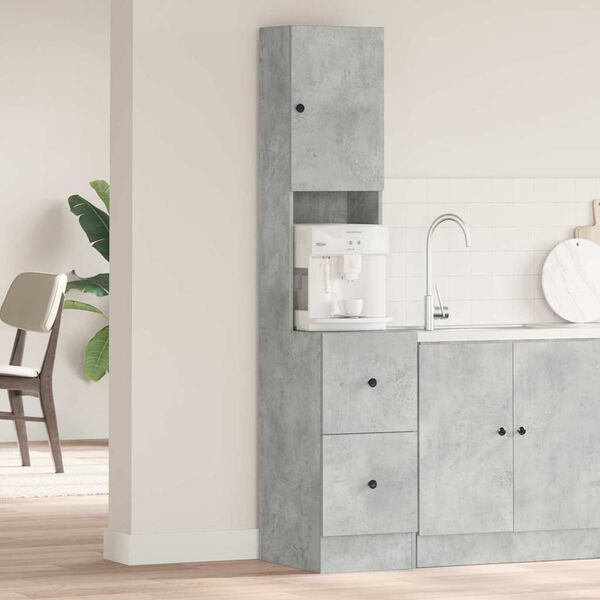 vidaXL Mueble de Cocina Gris 35 x 50 x 180 cm Madera de ingenier&iacute;a
