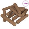 vidaXL Espigas de madera 18000 uds. Marr&oacute;n Madera maciza