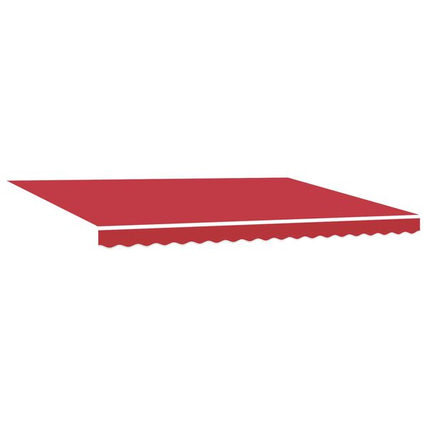 vidaXL Toldo Manual Rojo 4,5 x 3 m Poliester y metal