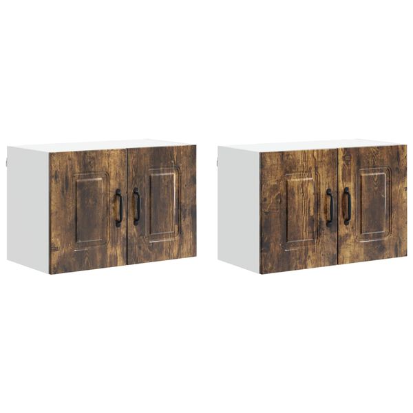 vidaXL Mueble de Cocina Kalmar 2 pcs Roble ahumado 60 x 31 x 40 cm