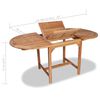 vidaXL Set de comedor de jard&iacute;n 7 piezas de madera maciza de teca