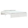 vidaXL Estructura de cama doble sin colch&oacute;n madera blanco 150x200 cm