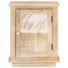 vidaXL Mesita de noche de madera maciza de mango 40x30x46 cm