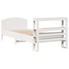 vidaXL Estructura cama sin colch&oacute;n madera maciza pino blanca 100x200cm