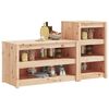 vidaXL Muebles de cocina de exterior MEPPEL 2 piezas madera maciza de pino