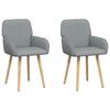 vidaXL Sillas de comedor 2 pcs Tela Gris Claro 56,5 x 50 x 87,5 cm