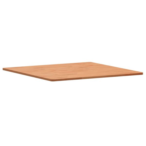 vidaXL Tablero de mesa cuadrado de madera maciza de haya 80x80x1,5 cm