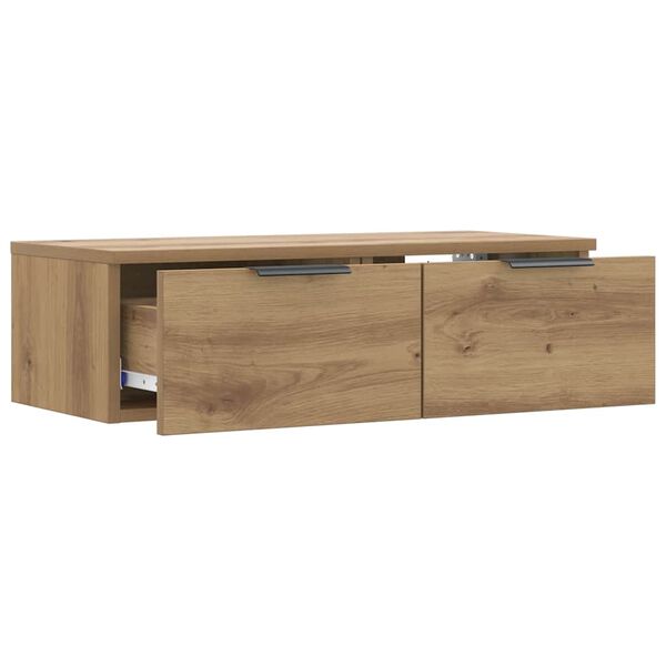 vidaXL Armario de pared madera de ingeniería roble artisan 68x30x20 cm