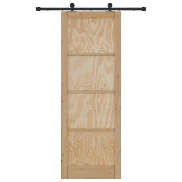 vidaXL Puerta Corredera ORKDAL Marr&oacute;n 83 x 232 cm