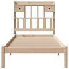 vidaXL Cama con estantería sin colchón madera maciza de pino 90x190 cm