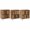 vidaXL Tableros Lateral 3 uds. Madera vieja