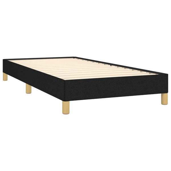 vidaXL Estructura de cama sin colchón tela negro 80x200 cm