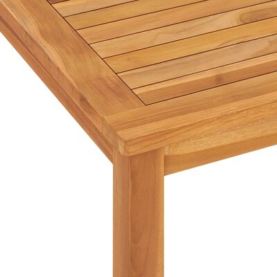 vidaXL Mesa de comedor de jardín madera maciza de teca 120x70x77 cm