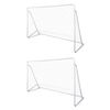 vidaXL Porter&iacute;as de f&uacute;tbol de acero 2 unidades 240x90x150 cm