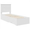 vidaXL Estructura de cama y Plata 70 x 190 cm Madera de ingenier&iacute;a