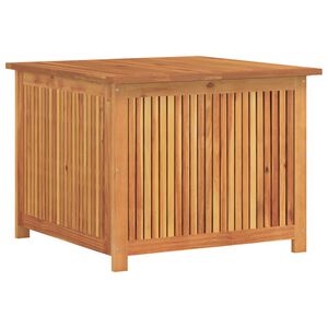 vidaXL Caja de almacenaje de jard&iacute;n madera maciza acacia 75x75x58 cm