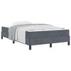 vidaXL Cama tipo Box Spring con colch&oacute;n Gris oscuro 120 x 190 cm tela