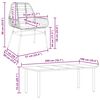 vidaXL Juego de comedor de jard&iacute;n 7 pzas con cojines rat&aacute;n PE marr&oacute;n