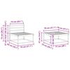 vidaXL Juegos de sof&aacute;s 6 pcs Natural Madera de Acacia S&oacute;lida