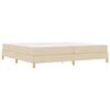 vidaXL Cama tipo Box Spring con colch&oacute;n Crema 200 x 200 cm tela