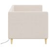 vidaXL Sof&aacute; cama USB de tela color crema 90x200 cm