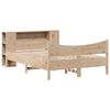 vidaXL Estructura de cama sin colch&oacute;n madera maciza de pino 135x190 cm