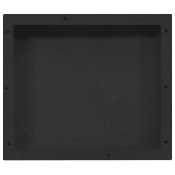 vidaXL Hornacina de ducha negro 41x36x10 cm