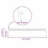 vidaXL Borduras para césped 10 pcs Plateado 103 x 0,05 x 22 cm