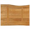vidaXL Tablero de mesa borde natural madera maciza mango 80x60x3,8 cm