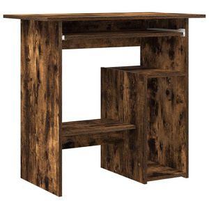 vidaXL Escritorio de madera contrachapada roble ahumado 80x45x74 cm