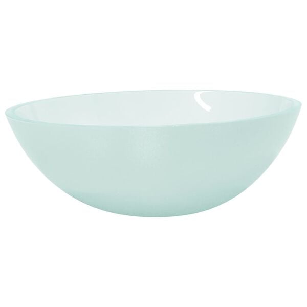 vidaXL Lavabo de vidrio esmerilado 50x37x14 cm