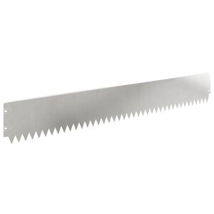 vidaXL Borde de C&eacute;sped 10 uds. 103 x 15 cm Acero Plateado