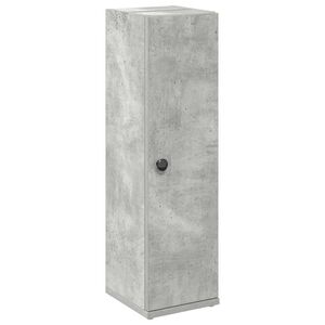 vidaXL Mueble de ba&ntilde;o con portarrollos gris hormig&oacute;n 20,5x22x72 cm