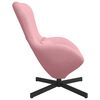 vidaXL Sill&oacute;n huevo Rosa 63 x 73 x 90 cm Terciopelo