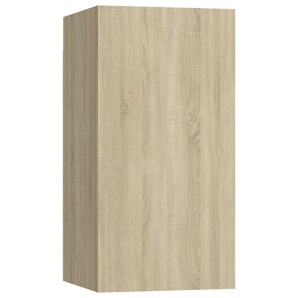 vidaXL Mueble de TV madera contrachapada color roble 30,5x30x60 cm