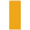 vidaXL Aparador de acero amarillo mostaza 67x39x95 cm