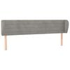 vidaXL Cabecero de terciopelo gris claro 183x23x78/88 cm