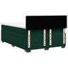 vidaXL Cama box spring con colch&oacute;n terciopelo verde oscuro 140x190 cm