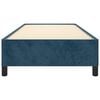 vidaXL Estructura de cama sin colch&oacute;n terciopelo azul oscuro 90x190 cm