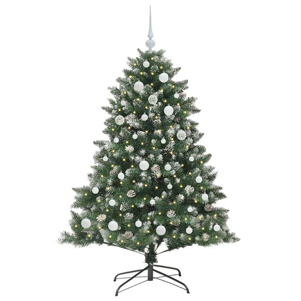 vidaXL &Aacute;rbol de Navidad artificial Verde 150 cm PVC, Pl&aacute;stico y Acero