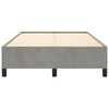 vidaXL Estructura de cama sin colch&oacute;n terciopelo gris claro 120x200 cm