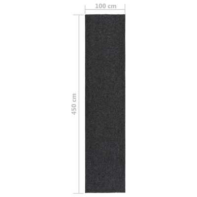 vidaXL Alfombra de pasillo atrapa suciedad 100x450 cm gris antracita