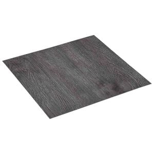 vidaXL Tablones de suelo autoadhesivos Marr&oacute;n oscuro y negro