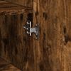 vidaXL Aparador de madera de ingenier&iacute;a roble ahumado 40x42,5x185 cm