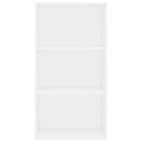 vidaXL Estanter&iacute;a de 3 niveles madera contrachapada blanco 60x30x114cm