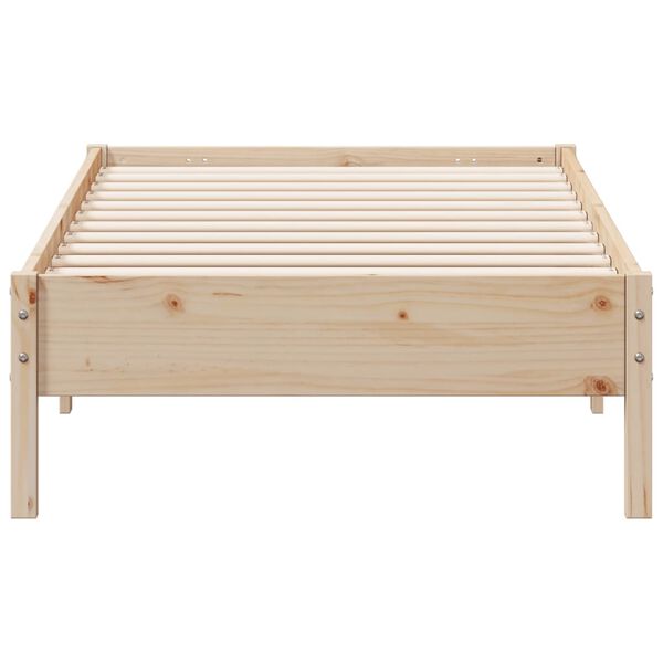 vidaXL Estructura de cama sin colch&oacute;n madera maciza de pino 100x200 cm