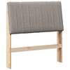 vidaXL Cabecero tapizado Taup&eacute; 90 cm Madera de pino macizo
