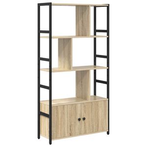 vidaXL Estante de libros Roble Sonoma 80 x 30 x 155,5 cm